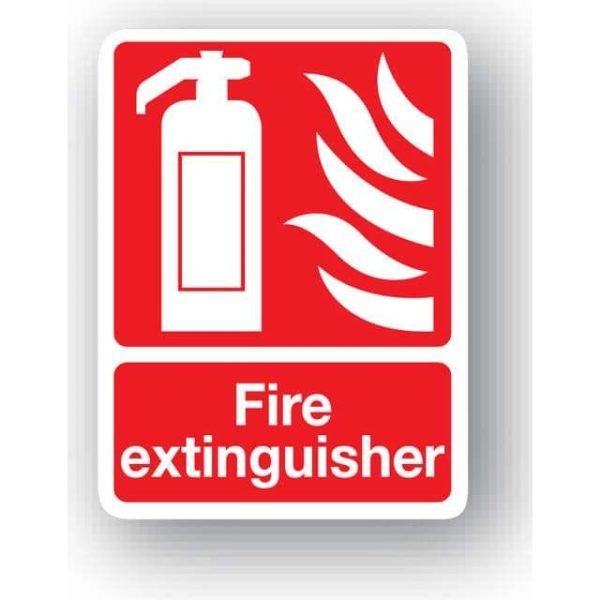 600 x 200 FIRE EXTINGUISHER SIGN