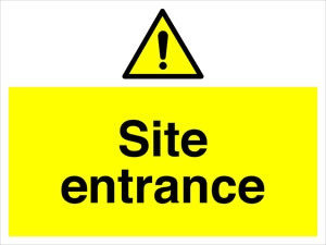 600 x 200 SITE ENTRANCE SIGN