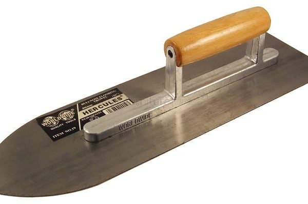 16" WOODEN HANDLE FLOORING TROWEL