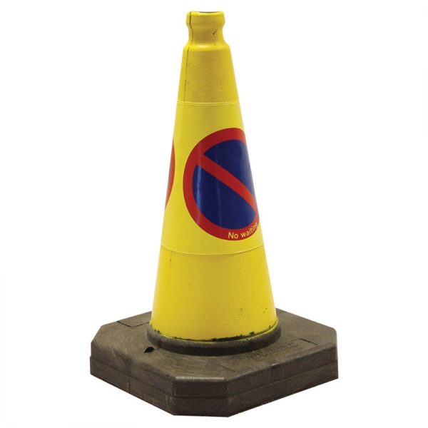 450MM (18") RUBBER 1 PIECE NO WAITING/PARKING CONE