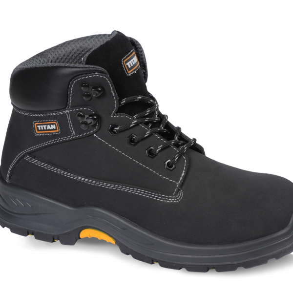 TITAN Holton black nubuck safety boot