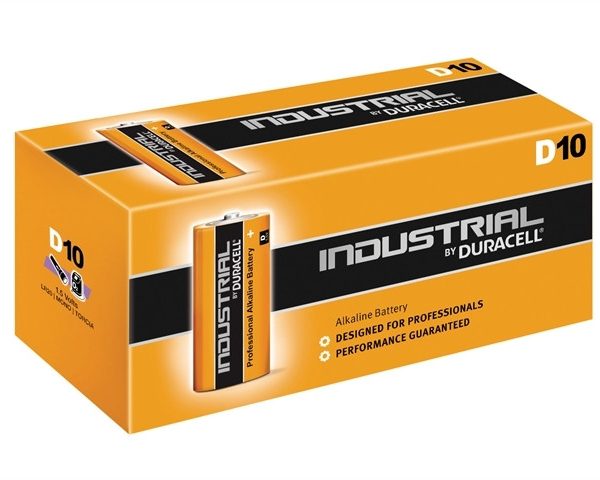 DURACELL INDUSTRIAL D BATTERIES (PK.10)