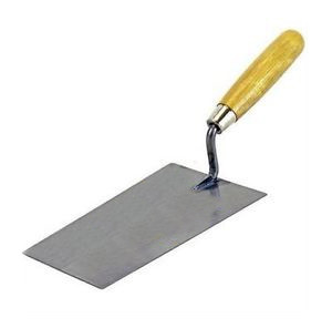 7" WOODEN HANDLE BUCKET TROWEL