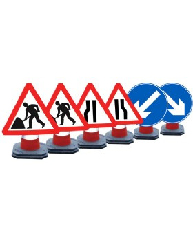 600mm CONE SIGNS CHAPTER 8 SET OF 6