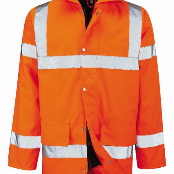 Orange High Vis Padded Coat