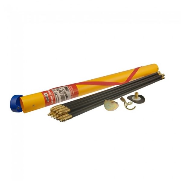 DRAIN ROD KIT IN YELLOW PROTECTIVE CASE