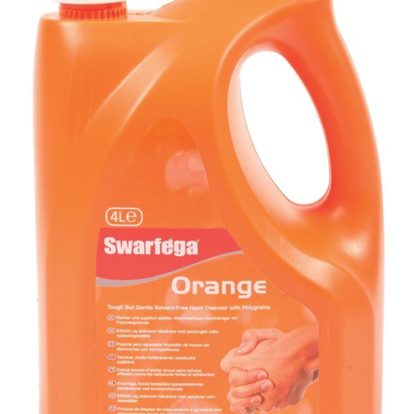 4LTR SWARFEGA ORANGE IN PUMP BOTTLE HAND CLEANER