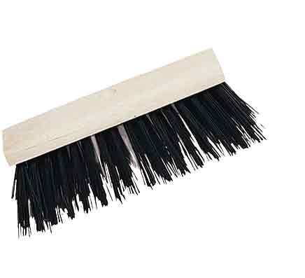 13” STIFF POLY YARD BRUSH WITH HANDLE