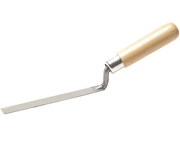 3/8" WOODEN HANDLE TUCK POINTING TROWEL