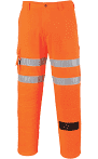 Orange High Vis Poly Cotton Work Trousers