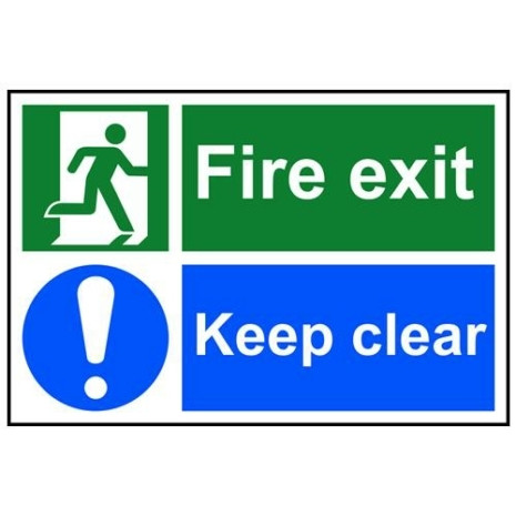 400 x 150MM FIRE EXIT RIGHT SIGN - Image 5